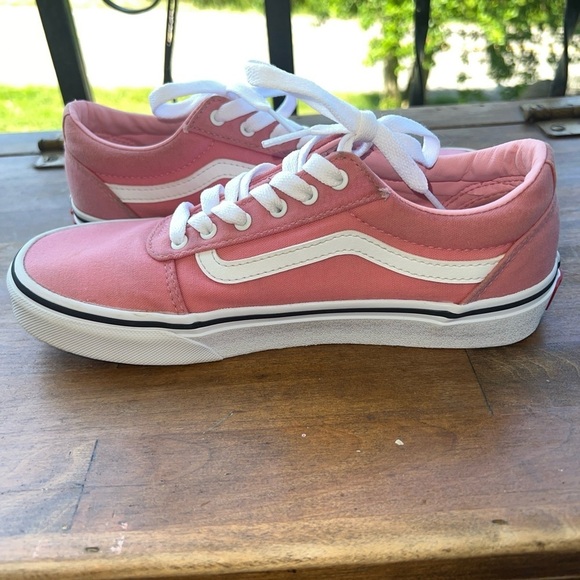 Vans Off The Wall - Girl's Size 5 - Pale Pink Low Skate Shoes - 507698 - Picture 8 of 12